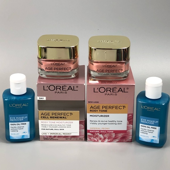L'Oreal Other - L’Oréal Paris Age Perfect Face Moisturizer and L’Oréal Paris Eye Make Remover